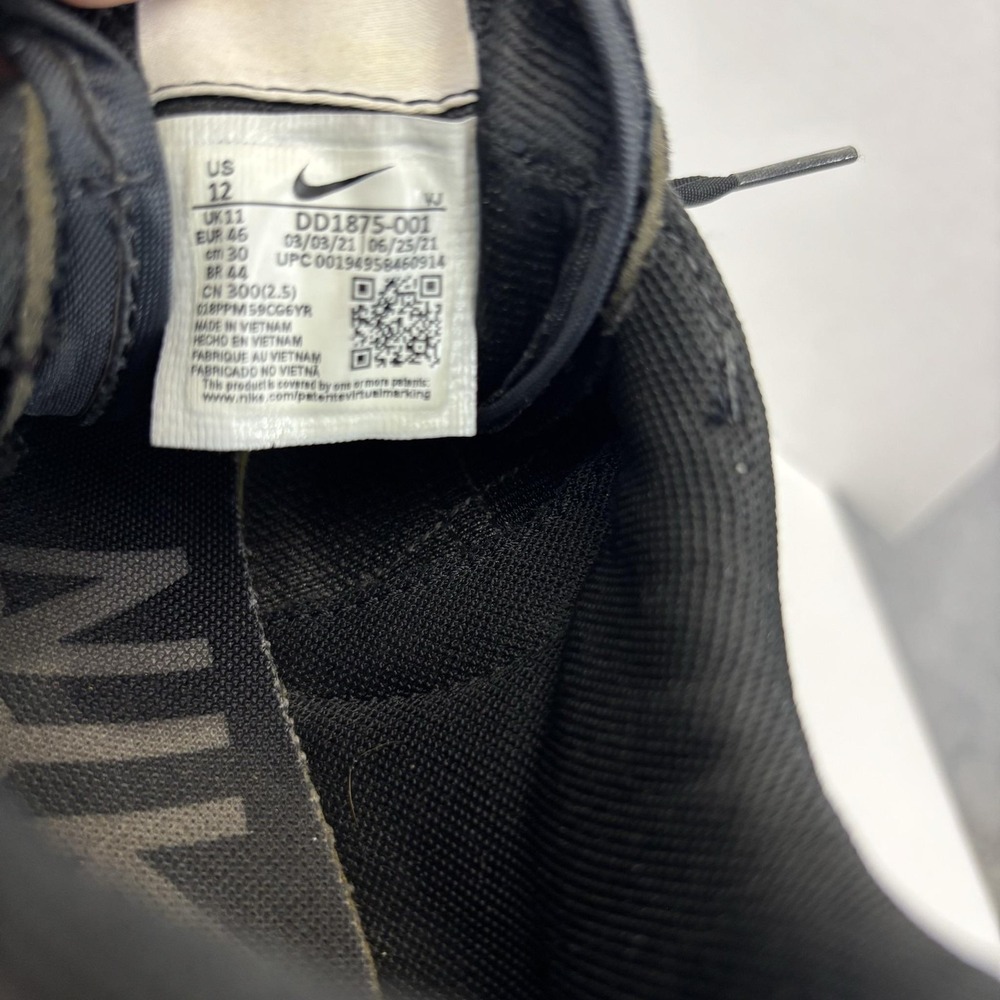 Nike Sacai Vaporwaffle Shoes Mens Size 12 Black Gum Sole Sneakers DD1875-001 - Picture 3 of 16